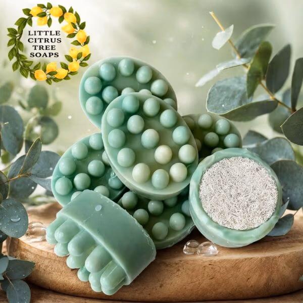 Eucalyptus Loofah Massage Bar Soap